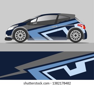 Graphic abstract stripe racing background kit designs for vehicle, race car, and rally