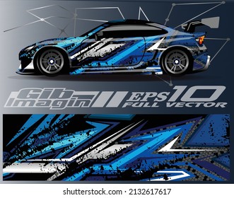 Graphic abstract stripe racing background designs for vehicle, rally, race, adventure and car racing livery