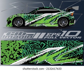 Diseño gráfico abstracto del fondo de carreras de bandas para vehículos, carreras, carreras, aventuras y carreras de coches