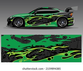 Graphic abstract stripe racing background designs for vehicle, rally, race, adventure and car racing livery