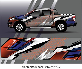 Graphic abstract stripe racing background kit designs for wrap vehicle  race car  rally  adventure and livery