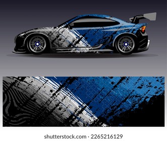 Graphic abstract stripe racing background kit designs for wrap vehicle  race car  rally  adventure and livery