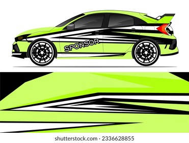 Graphic abstract stripe racing background designs for vehicle, rally, race, adventure and car racing livery