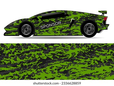 Graphic abstract stripe racing background designs for vehicle, rally, race, adventure and car racing livery
