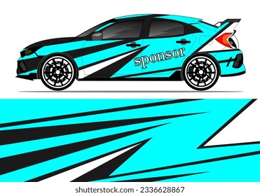 Graphic abstract stripe racing background designs for vehicle, rally, race, adventure and car racing livery