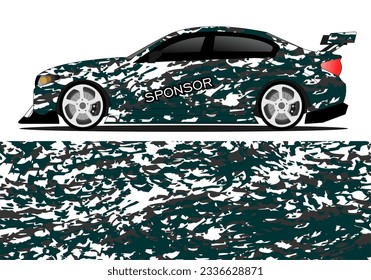 Diseño gráfico abstracto del fondo de carreras de bandas para vehículos, carreras, carreras, aventuras y carreras de coches