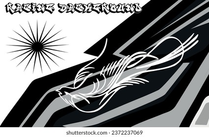 Graphic abstract stripe racing background