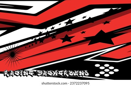 Graphic abstract stripe racing background