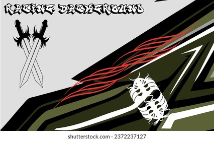 Graphic abstract stripe racing background