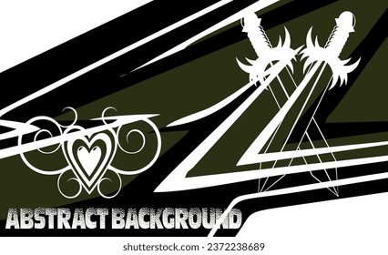 Graphic abstract stripe racing background