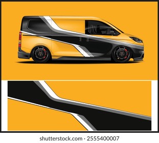 Graphic abstract stripe racing background for car wrap vehicle designs 