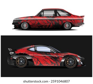 Graphic abstract stripe racing background designs for wrap
