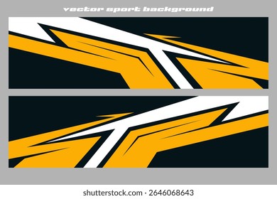 Graphic abstract stripe racing background designs for wrap cargo van, race car, pickup truck, adventure vehicle. Eps 10