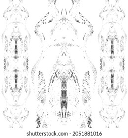 Graphic abstraction in kaleidoscope style. Vector Illustration