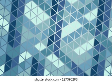 Graphic abstraction with mosaic
