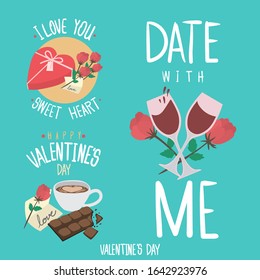 The graphic of all gifts that the people will give to lover in Valentine's day.