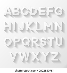 Graphic alphabet set. Vector illustration. 