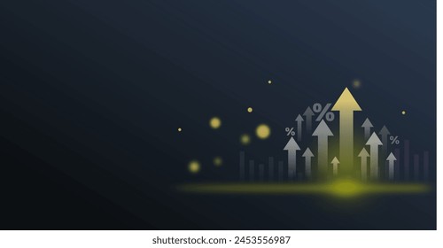 graphic arrow background design vector