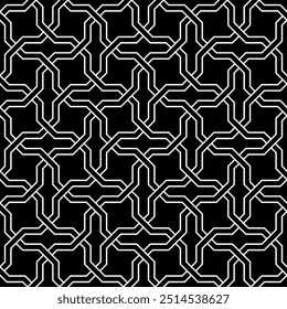 Grafische Kunst des geometrischen nahtlosen Musterdesigns. Wiederholte Muster eines druckbaren Vektors.