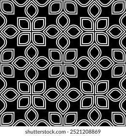 Graphic Art of Geometric Seamless pattern designs. Repeating patterns of printable vector. Interlocking knots banner backdrop layout design.