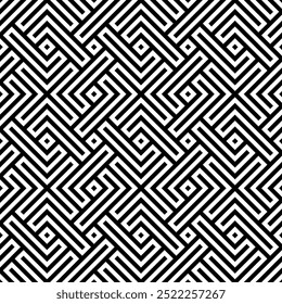 Graphic Art of Geometric Seamless pattern designs. Repeating patterns of printable vector. Interlocking knots banner backdrop layout design.