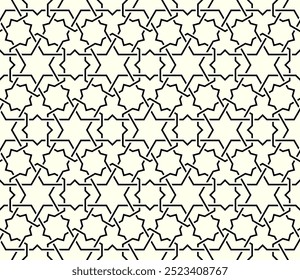 Graphic Art of Geometric Seamless pattern designs. Repeating patterns of printable vector. Interlocking knots banner backdrop layout design.