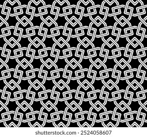 Graphic Art of Geometric Seamless pattern designs. Repeating patterns of printable vector. Interlocking knots banner backdrop layout design.
