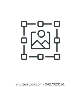 Graphic Art icon, vector illustration