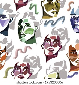 A graphic art inspired seamless pattern designed to print on fabrics, wallpapers, home decor and much more.