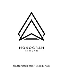 logotipo de triángulo de arte gráfico para empresa de negocios