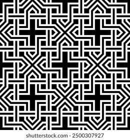 Graphic Art of Repeating Artistic patterns. Geometric Seamless pattern of printable vector.