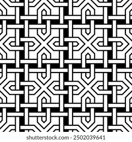 Arte gráfico de patrones artísticos repetitivos. Patrón geométrico sin fisuras de Vector imprimible.