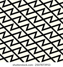 Grafische Kunst der Wiederholung künstlerischer Muster. Geometrisches nahtloses Muster eines druckbaren Vektors.