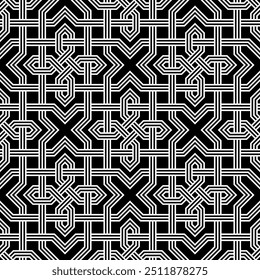 Graphic Art of Repeating patterns design. Geometric Seamless pattern of printable vector.