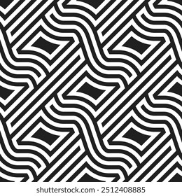 Arte gráfica de design de padrões repetidos. Padrão geométrico contínuo do vetor imprimível.