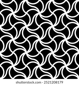 Graphic Art of Repeating patterns design. Geometric Seamless pattern of printable vector. Interlocking knot cover background layout designs.