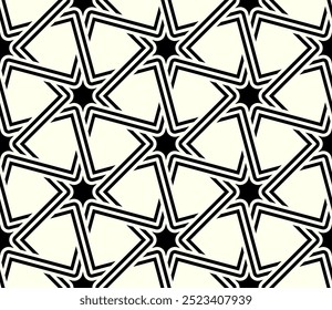 Graphic Art of Repeating patterns design. Geometric Seamless pattern of printable vector. Interlocking knot cover background layout designs.