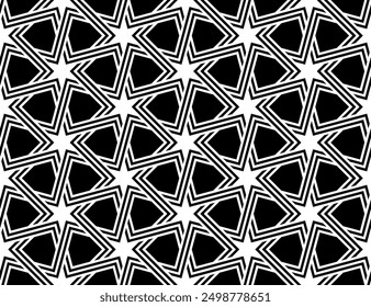 Graphic Art of Seamless Artistic pattern. Geometric shapes Repeating patterns of printable vector.