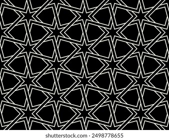 Graphic Art of Seamless Artistic pattern. Geometric shapes Repeating patterns of printable vector.
