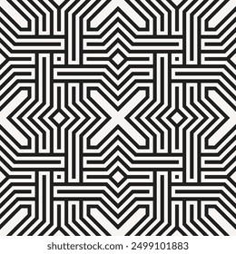 Arte gráfico de patrón artístico sin fisuras. Formas geométricas Repitiendo patrones de Vector imprimible.