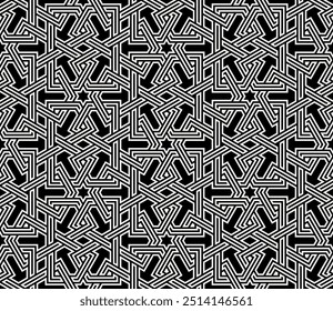 Arte gráfico de diseño de patrones sin fisuras. Patrones de repetición geométrica de Vector imprimible.