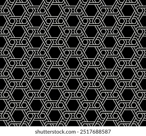 Arte gráfica de design de padrão sem emenda. Padrões de repetição geométrica do vetor imprimível.