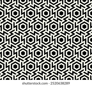 Arte gráfico de diseños de patrones sin fisuras. Patrones de repetición geométrica de Vector imprimible. Nudos entrelazados cubren diseño de diseño de fondo.