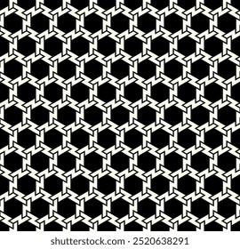 Graphic Art of Seamless pattern designs. Geometric Repeating patterns of Printable vector. Interlocking knots cover background layout design.