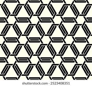 Arte gráfica de projetos de padrão sem emenda. Padrões de repetição geométrica do vetor imprimível. Os nós entrelaçados cobrem o projeto do layout do plano de fundo.