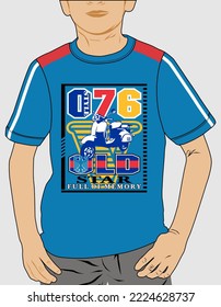graphic artwork design for boys t-shirt