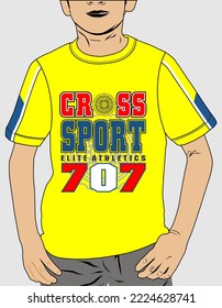 graphic artwork design for boys t-shirt