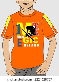 graphic artwork design for boys t-shirt