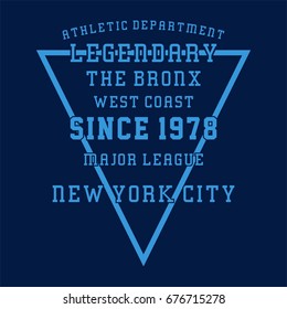 graphic ATHLETIC for shirt and print