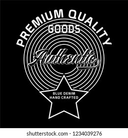 graphic Authentic for shirt and print
